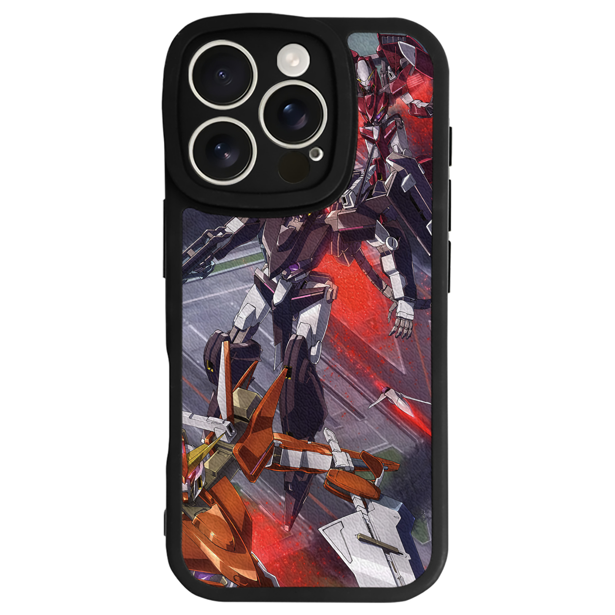 （画像用） 機動戦士ガンダム Mobile Suit Gundam 【iPhone 16シリーズ対応】シリコンスマホケース（レザー調） 材質：シリコン